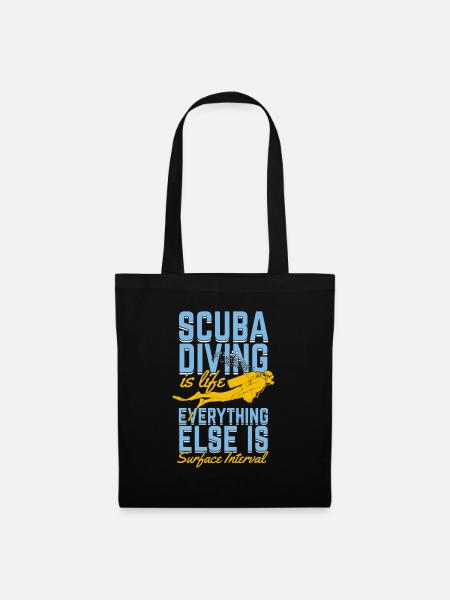 Plongée amusante Plongée Sous-marine cadeau de plongée - Sac en tissu - noir