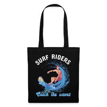 Surf Riders - Stoffbeutel - Schwarz - Vorne