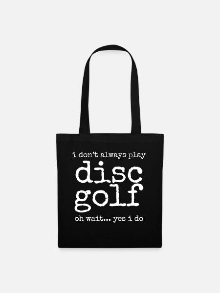 Discgolf Discgolfer Discgolfspieler - Stoffbeutel - Schwarz