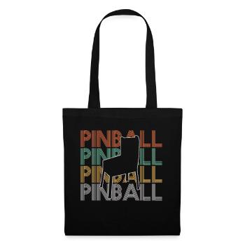 Pinball Flipper Vintage - Sac en tissu - noir - Devant