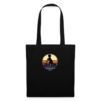Retro design vintage balance bike kids clothing - Tote Bag - black - Front