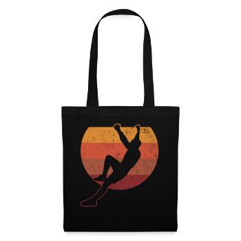Escalade Bloc Vintage - Sac en tissu - noir - Devant