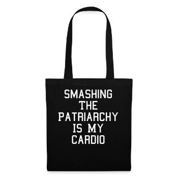 Smashing The Patriarchy Is My Cardio Feminism Femi - Tote Bag - black - Front