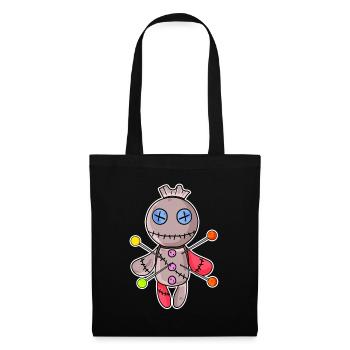 Vaudou doll - Sac en tissu - noir - Devant