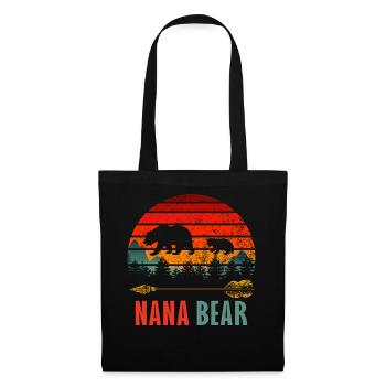 ours nana - Sac en tissu - noir - Devant