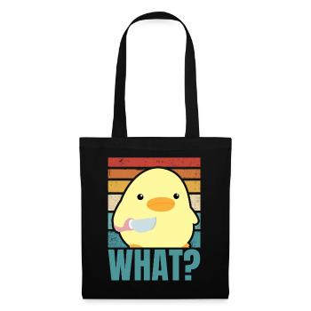 Duck with Knife Meme Chick Chicken Goose Was Retro Sun - Tote Bag - black - Front