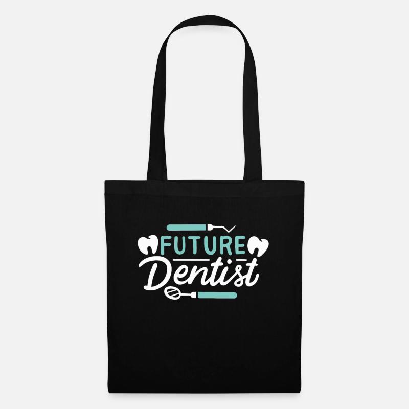 Zahnarzt Future Dentist Zahnmedizin Studium Examen - Stoffbeutel - Schwarz