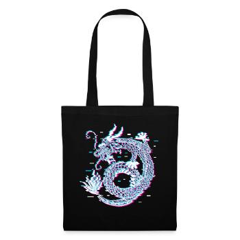 Japanese Dragon Vaporwave Aesthetic cadeau - Sac en tissu - noir - Devant