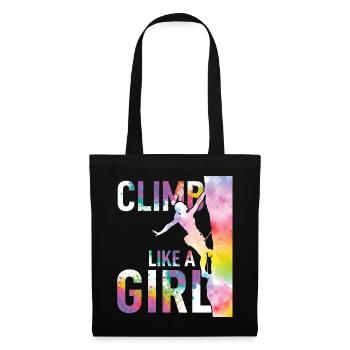Grimpeurs grimpeurs Bouldern Alpinisme - Sac en tissu - noir - Devant