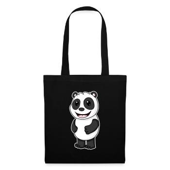 Panda Ours Panda Baby - Sac en tissu - noir - Devant