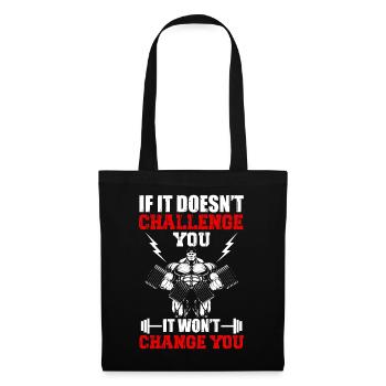Gym Muscle Building Fitness - Tote Bag - black - Front