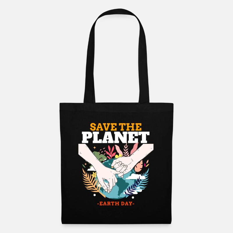Save the Earth – Earth Day - Tote Bag - black