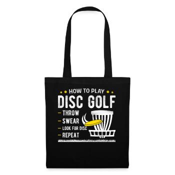 Disc Golf - Sac en tissu - noir - Devant