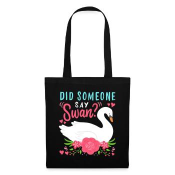 Swans Waterbirds Swan - Tote Bag - black - Front