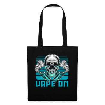 Vape On Vaper Dampfer E-Zigarette Dampfen Geschenk - Stoffbeutel - Schwarz - Vorne