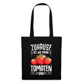 Tomaten Gärtner Hobbygärtner Geschenk Gartenarbeit - Stoffbeutel - Schwarz - Vorne