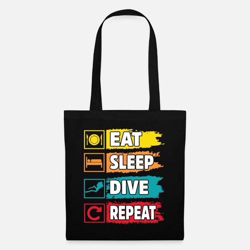 Plongée sous-marine - Sac en tissu - noir
