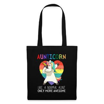 Aunticorn Dabbendes Unicorn Dabbing Unicorn Aunt - Tote Bag - black - Front