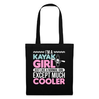 Kayak girl kayaking love paddle wife paddle - Tote Bag - black - Front