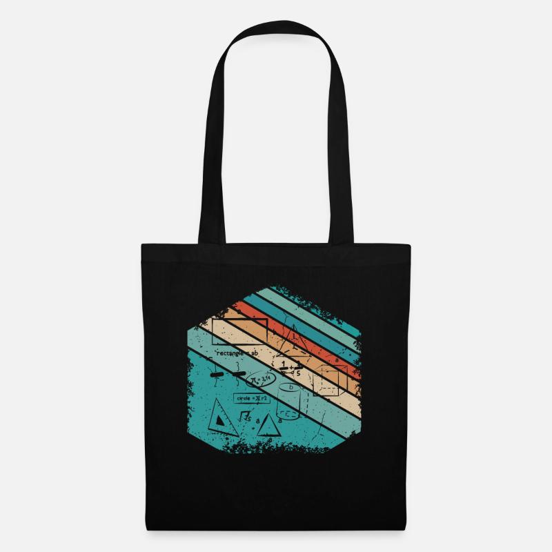 Enseignant de mathématiques Conception des mathématiques - Sac en tissu - noir