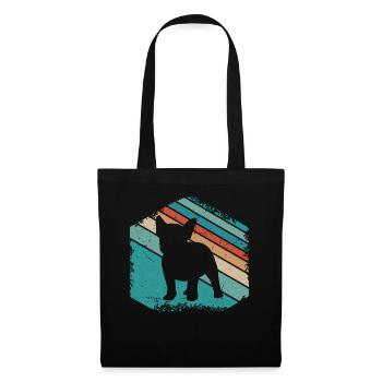 French Bulldog Cute Dog Design - Tote Bag - black - Front