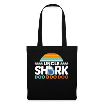 Uncle Shark Best Uncle Uncle Shark Sharks - Tote Bag - black - Front