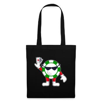 Poker Poker Chips Poker Cards - Tote Bag - black - Front