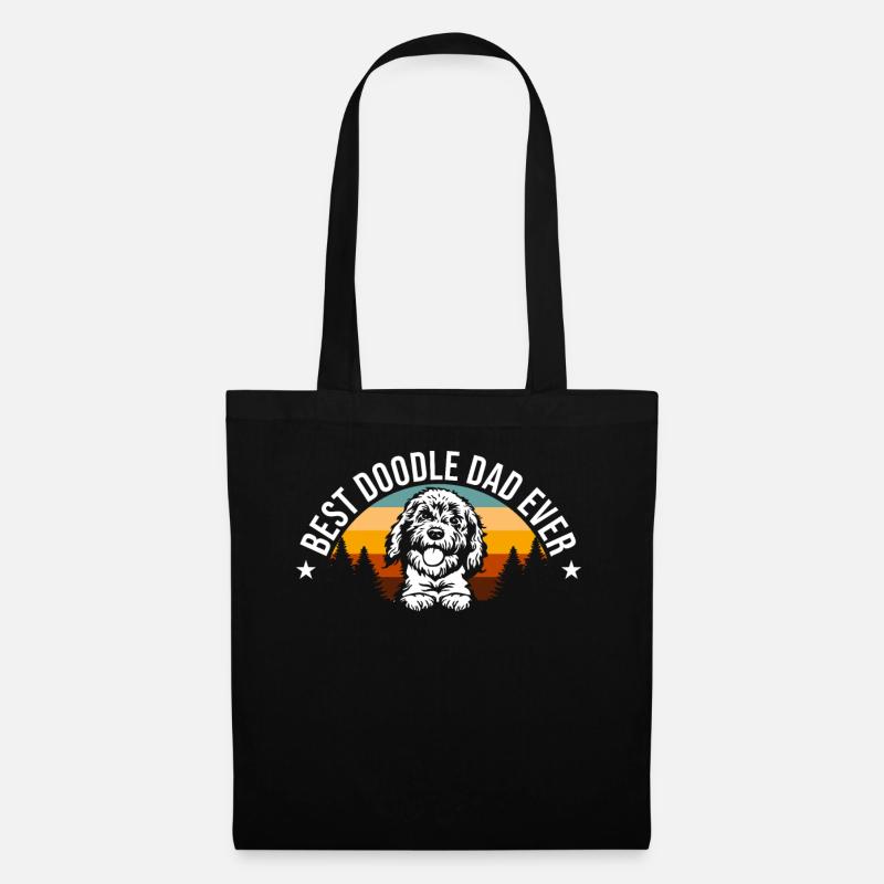 Bester Doodle Dad Ever Goldendoodle Hundeliebhaber - Stoffbeutel - Schwarz