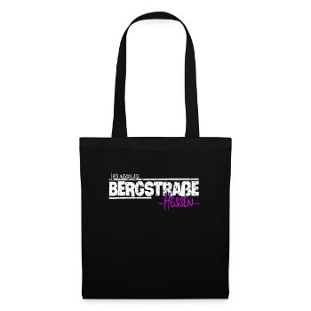 Die Bergstraße mein Lieblingsplatz in Hessen - Stoffbeutel - Schwarz - Vorne