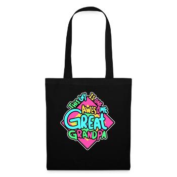 Grand Grand-père Vintage - Sac en tissu - noir - Devant