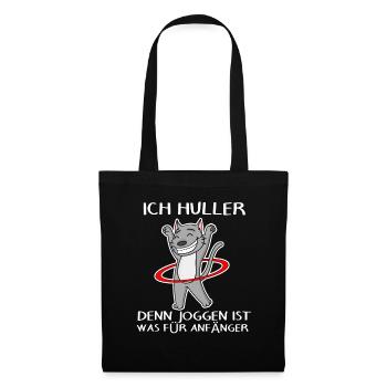 Hullern Katze - Stoffbeutel - Schwarz - Vorne