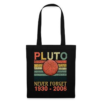 Vergiss Niemals Planet Pluto - Stoffbeutel - Schwarz - Vorne