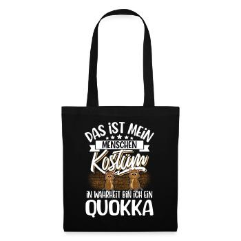 Quokka - Stoffbeutel - Schwarz - Vorne