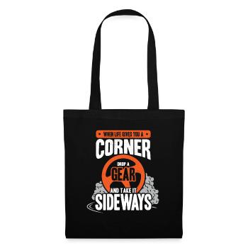 Drifting Motorsport racing car racer gift - Tote Bag - black - Front