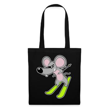 Ski Souris - Sac en tissu - noir - Devant
