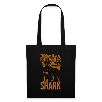 Rottweiler chien maîtresse cadeau de maître - Sac en tissu - noir - Devant