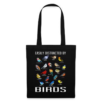 Bird Watching Orinthologist Birdwatching Gift - Tote Bag - black - Front