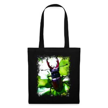 Les scarabées - Sac en tissu - noir - Devant