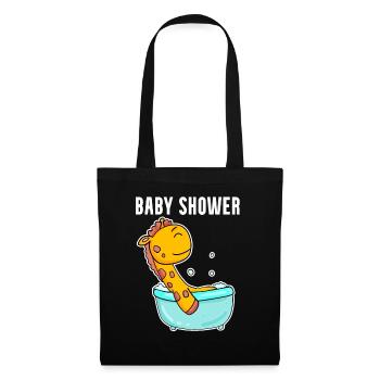 Baby Shower Giraffe Bathtub - Tote Bag - black - Front