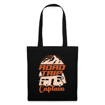 Camping-car Roadtrip Camper cadeau - Sac en tissu - noir - Devant