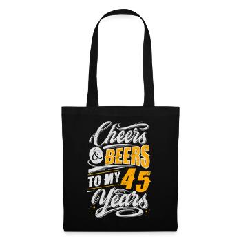 45e anniversaire de la bière - Sac en tissu - noir - Devant