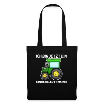 Kindergarten Kindergartenkind - Stoffbeutel - Schwarz - Vorne