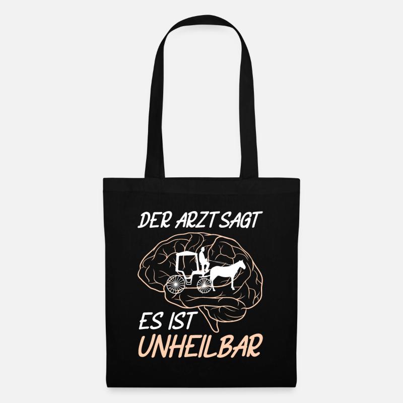Kutscher Kutsche Pferdekutscher Kutschieren - Stoffbeutel - Schwarz
