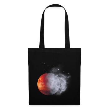 Red moon in fog dust - Tote Bag - black - Front