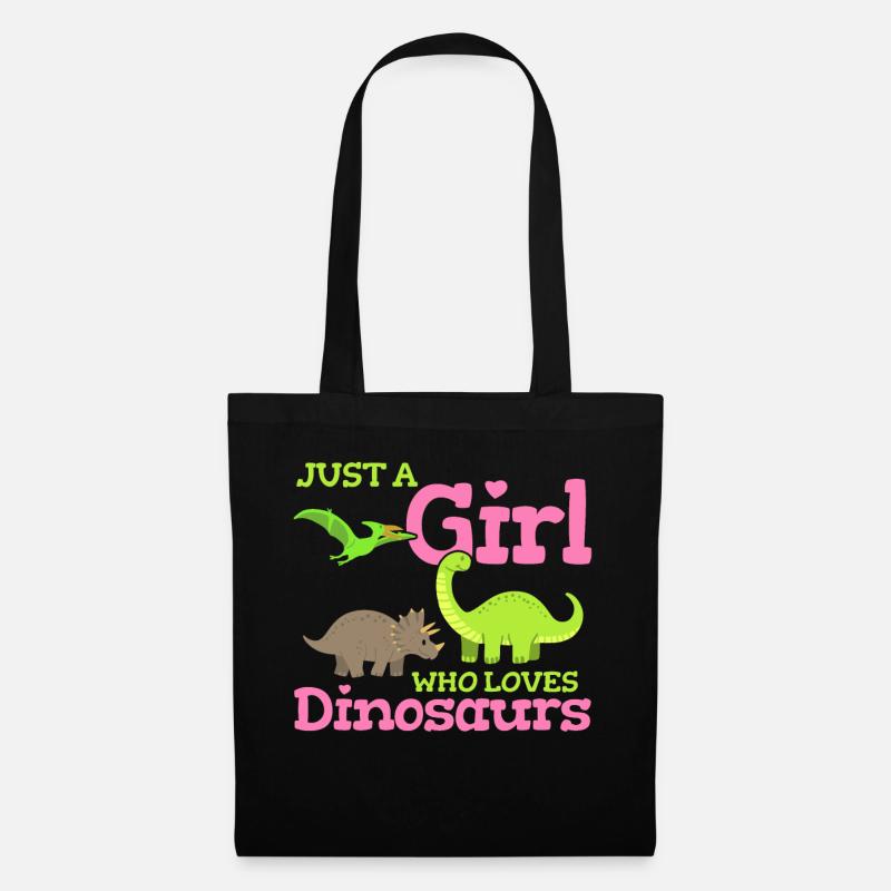 Dinosaurier Dinosaurier-Liebhaber - Stoffbeutel - Schwarz