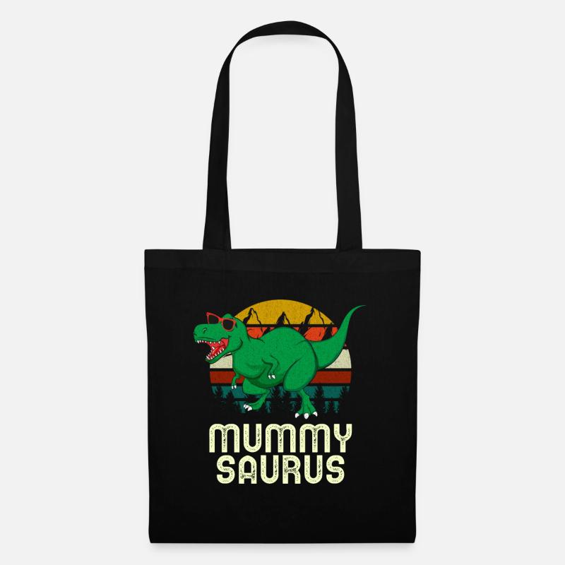 Mummy Saurus Rex Mummy Dinosaur Mummysaurus - Tote Bag - black