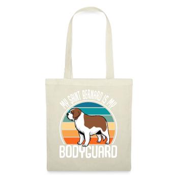 My Saint Bernard Is My Bodyguard Chien Bernhardiner - Sac en tissu - nature - Devant