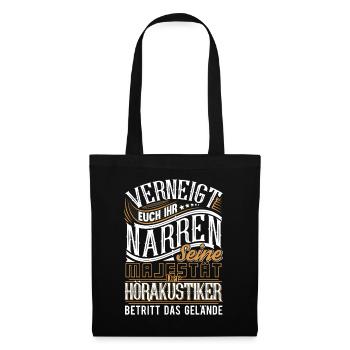 Hörakustiker - Stoffbeutel - Schwarz - Vorne