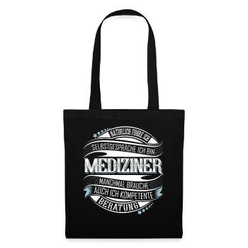Mediziner - Stoffbeutel - Schwarz - Vorne