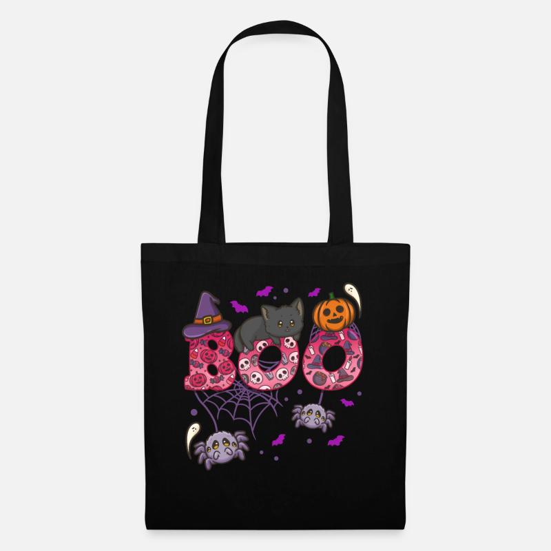 Halloween Boo Halloween-Kostüm - Stoffbeutel - Schwarz